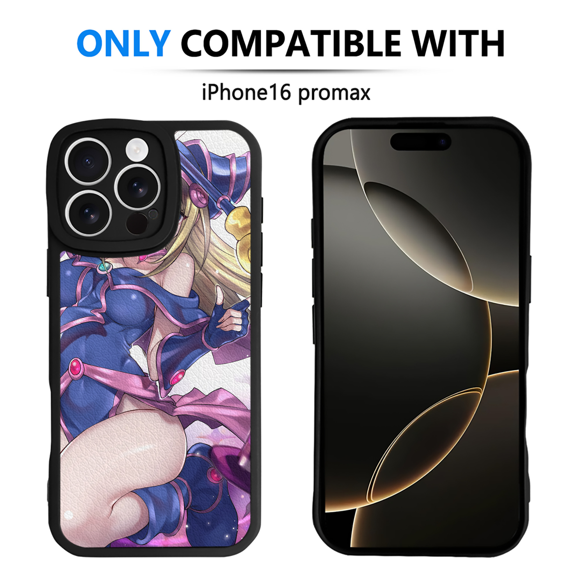 （画像用） 遊☆戯☆王 Yu-Gi-Oh! 【iPhone 16シリーズ対応】シリコンスマホケース（レザー調） 材質：シリコン